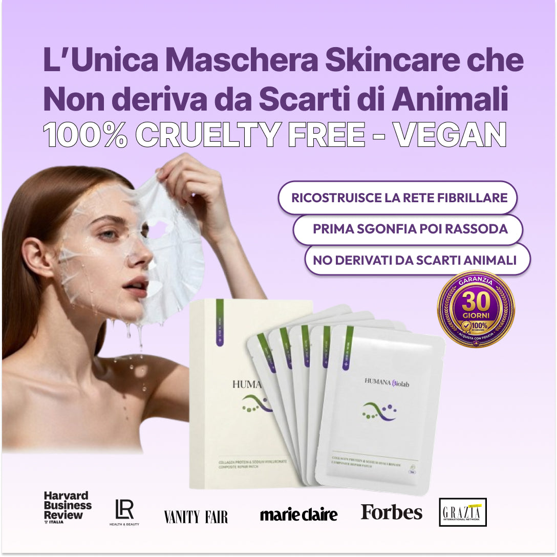 DNA MASK™ I Molecola RH-1068 I L'unica Maschera Viso che pensa alla Tua Salute - NO SCARTI ANIMALI