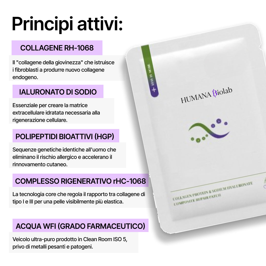 DNA MASK™ I Molecola RH-1068 I L'unica Maschera Viso che pensa alla Tua Salute - NO SCARTI ANIMALI