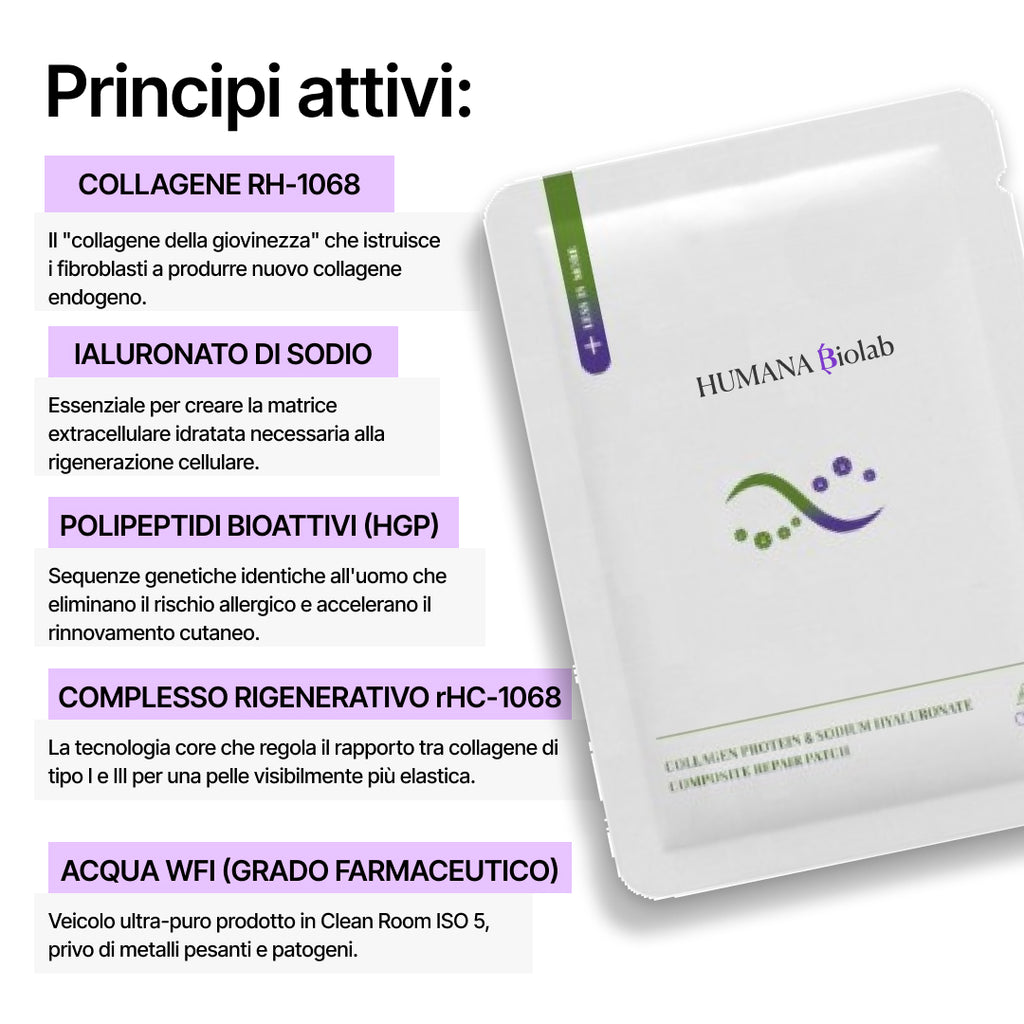 DNA MASK™ I L'unica Maschera Viso che pensa alla Tua Salute perchè usa la molecola RH-1068  - NO SCARTI ANIMALI